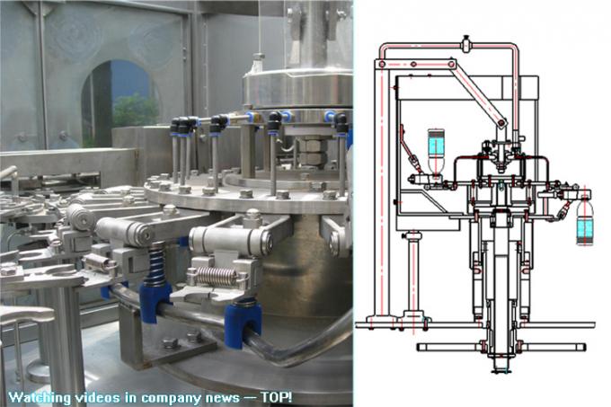 Machines pures économiseuses d'énergie de production d'eau en bouteille avec le contrôle de PLC/remplissage rotatoire